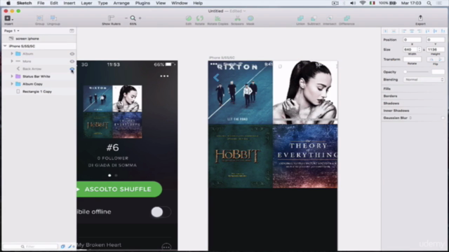 Mobile App Design con Sketch 3 – Screenshot 1
