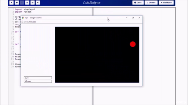Lógica de Programação com Python e CodeSkulptor – Screenshot 4