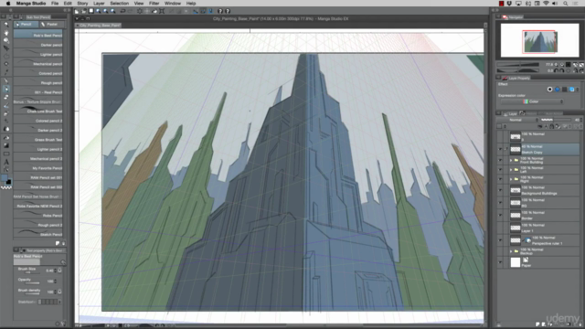 Digital Painting in Clip Studio - Working in Perspective - Screenshot_03
