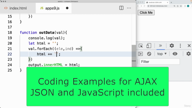 JavaScript JSON AJAX API data for web pages Objects Arrays - Screenshot_02