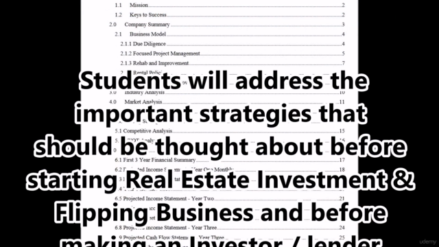 House Real Estate Flipping Business Plan Template & Example – Screenshot 2