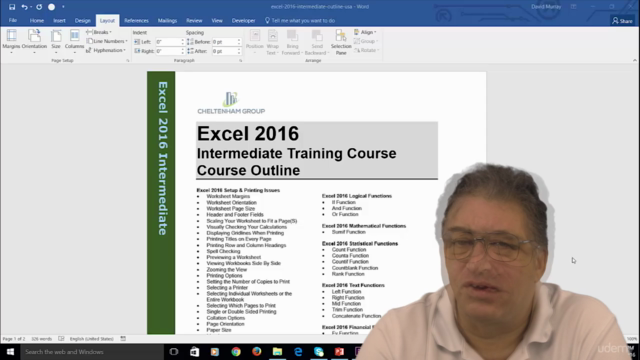 Excel 2016 (365) Intermediate Training Course | Office 365 – Screenshot 1