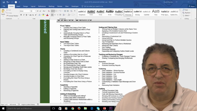 Excel 2016 Advanced Level Training | Video Tutorials – Screenshot 1