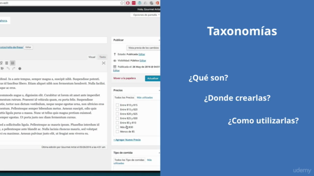 WordPress Avanzado Bloques Gutenberg Post Types y Taxonomías - Screenshot_01