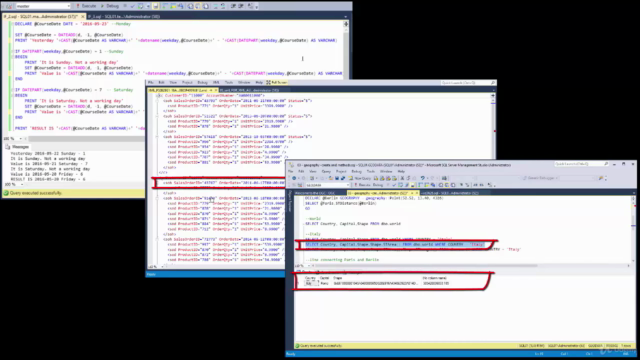 SQL Server - programowanie, typy zaawansowane, XML - Screenshot_03