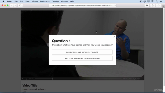 Creating Interactive HTML5 Video – Screenshot 2