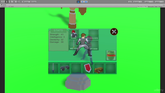 Unity 2017 - RPG Character Stats and Item Attributes System – Screenshot 4