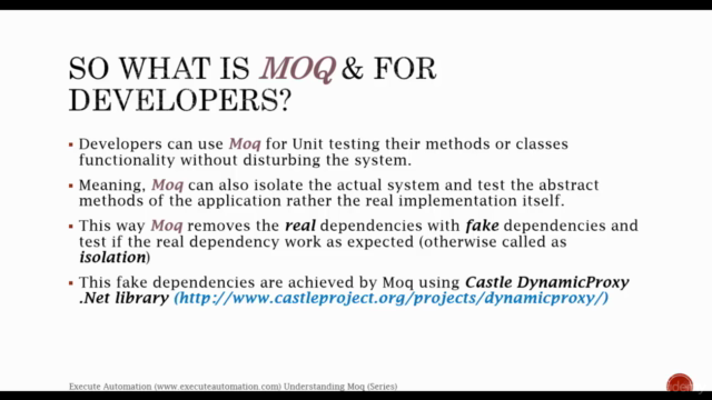 Mocking application with Moq – Screenshot 1