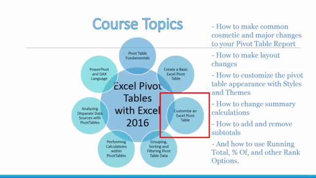Excel Pivot Tables with Excel 2016: From Basic to PowerPivot - Screenshot_03
