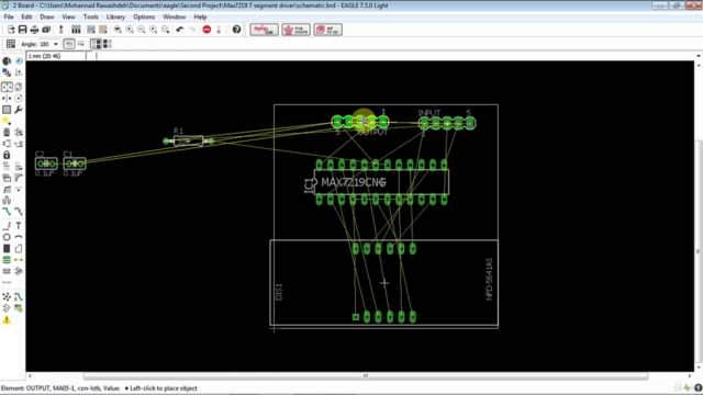 design PCB using Eagle Cadsoft step by step(Older Version) – Screenshot 2