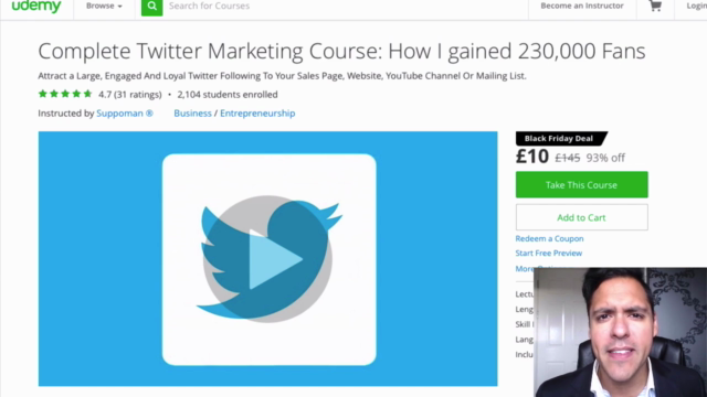 The Complete Twitter Course 2017: Get 200k+ Fans in 6 Months – Screenshot 1