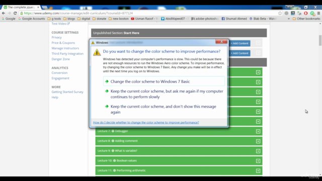 JQuery Bootcamp 2021 – Screenshot 1