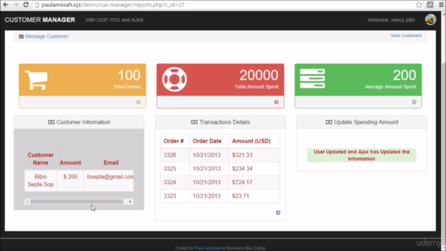 Building Database Web App PHP | OOP | PDO | AJAX | MySQL – Screenshot 4