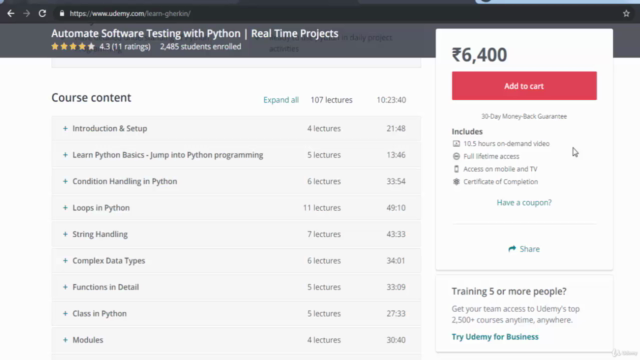 End to End Automation using Python | Web Application & API – Screenshot 1