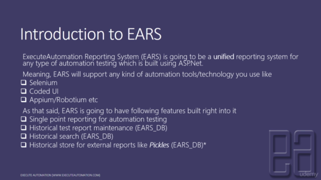 Creating and working with automation test report using EARS - Screenshot_01