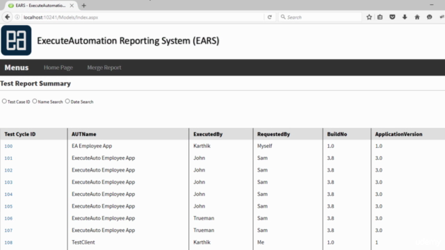 Creating and working with automation test report using EARS - Screenshot_04