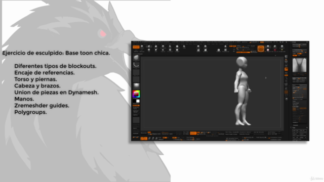 Esculpido Orgánico Digital con ZBrush – Screenshot 2