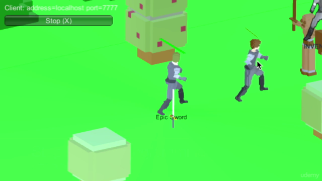Unity 5 pro multiplayer combat using melee & ranged weapons – Screenshot 2