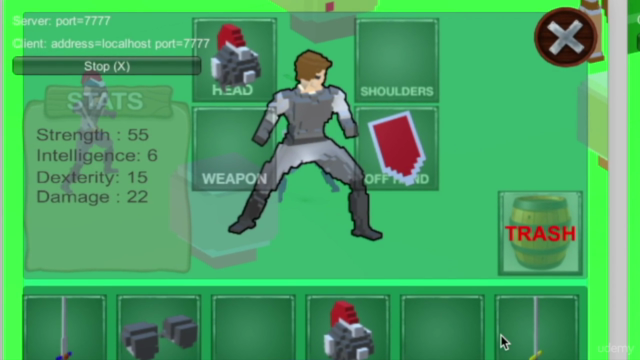 Unity 5 pro multiplayer combat using melee & ranged weapons – Screenshot 3