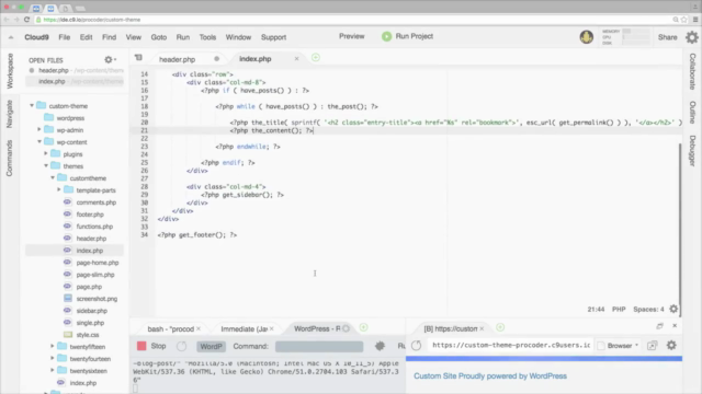 Complete Wordpress Theme Development Course – Screenshot 3