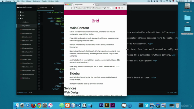 Learn Bootstrap 4 The Complete Guide by Building 8 Projects – Screenshot 1