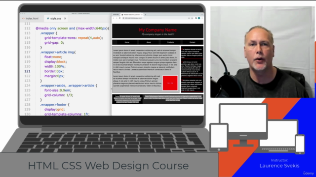 Web Design Responsive Website Template from Scratch HTML CSS - Screenshot_02