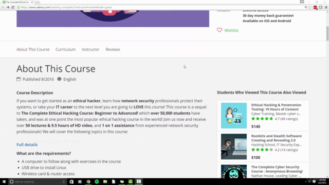 The Complete Ethical Hacking Course for 2016/2017! – Screenshot 1