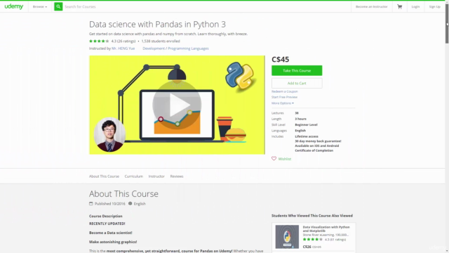 Beginner's Guide to Python Data Analysis & Visualization – Screenshot 1
