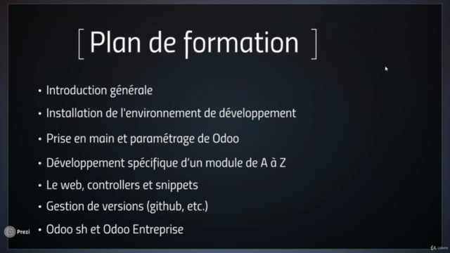 Formation Technique Odoo Version 11 – Screenshot 2