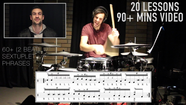 Advanced Sextuplet Chops - Gospel Chops Drumming Masterclass – Screenshot 1
