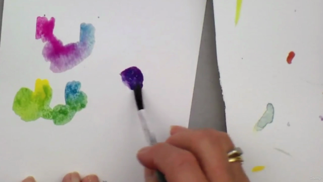 Watercolour WET into WET loosen up, paint FOXGLOVES boldly. – Screenshot 2