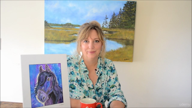 Paint a Detailed Magical Horse with Alcohol Inks on Yupo – Screenshot 1