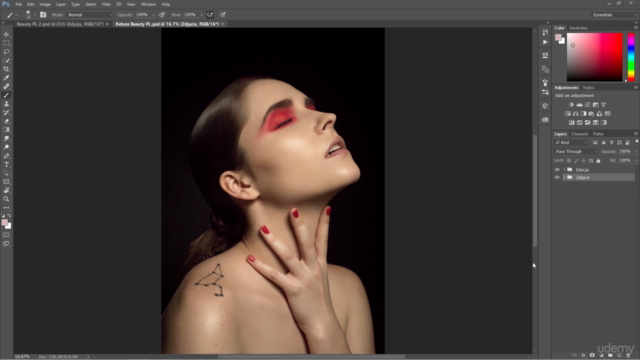 Photoshop CC: Profesjonalny Retusz Beauty – Screenshot 1