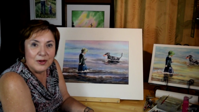 Fun At The Beach Watercolour Workshop – Screenshot 2