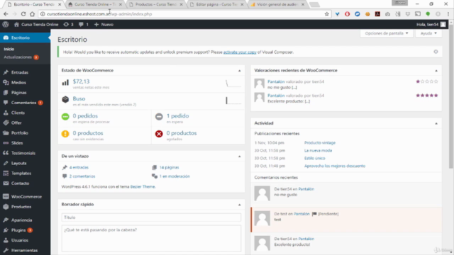 Creando Tienda Online con Wordpress y WooCommerce desde cero – Screenshot 4