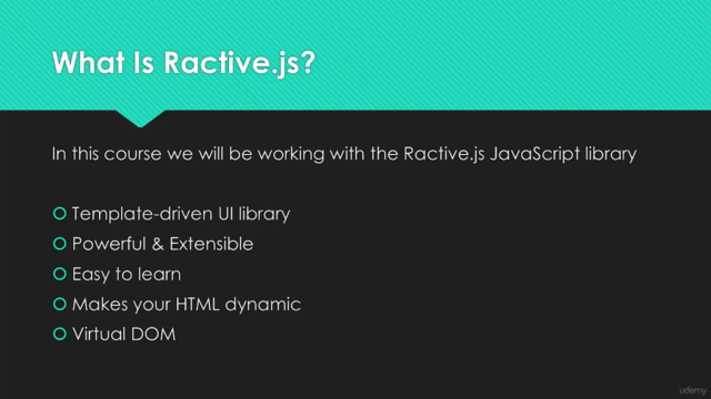 RactiveJS Fundamentals for Web Developers – Screenshot 1