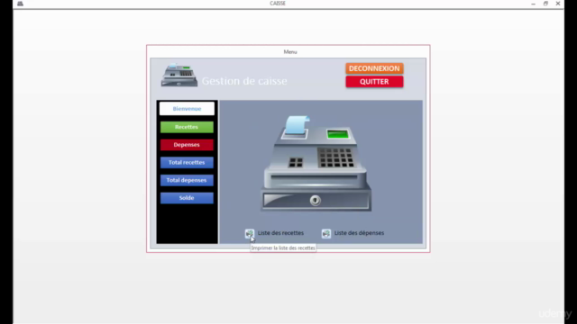 Créer une Application de gestion de caisse avec Access 2013 – Screenshot 2