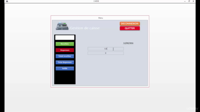 Créer une Application de gestion de caisse avec Access 2013 – Screenshot 3