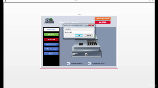 Créer une Application de gestion de caisse avec Access 2013 – Screenshot 4