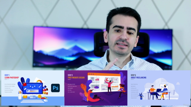 Learn Photoshop, Web Design & Profitable Freelancing 2025 – Screenshot 2