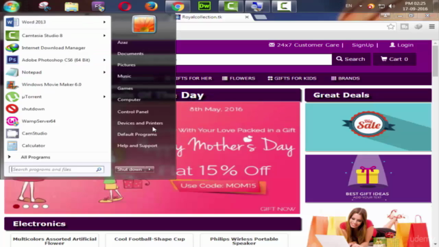 Responsive E Commerce Website Designing Without Bootstrap – Screenshot 2