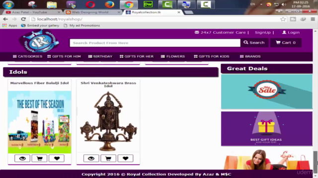 Responsive E Commerce Website Designing Without Bootstrap – Screenshot 3