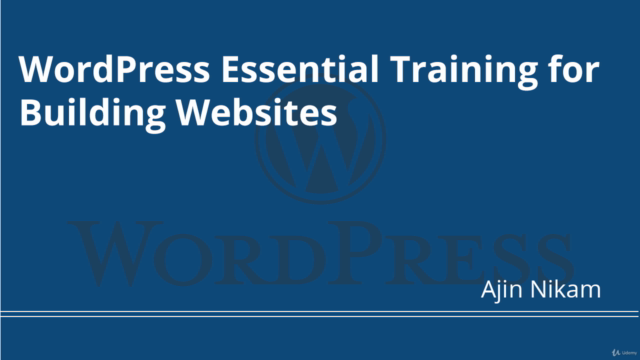 WordPress Essential Training for Building Websites – Screenshot 1