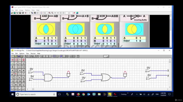The Complete Digital Computer Engineering Circuit Simulation – Screenshot 1
