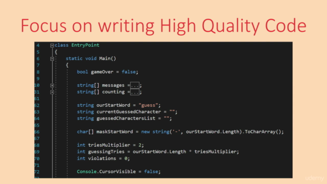 C# Basics for Beginners - Learn C# Fundamentals by Coding – Screenshot 3