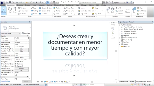 Revit Architecture: Fundamentos y BIM – Screenshot 1