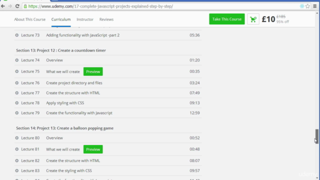 17 Complete JavaScript projects explained step by step – Screenshot 4
