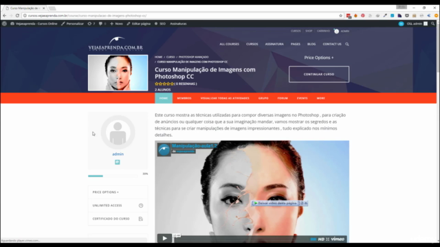 Criando um sistema EAD com wordpress – Screenshot 1