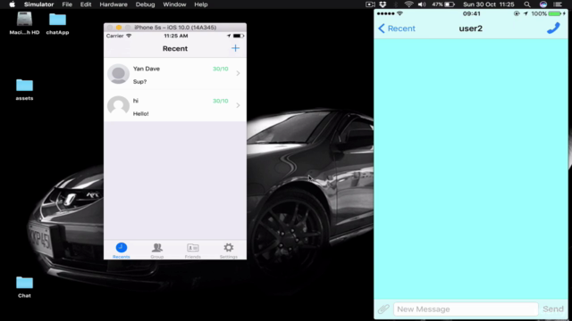 QuickChat 2.0 (WhatsApp like chat) iOS10 and Swift 3 - Screenshot_02