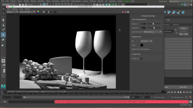 Maya 2017 - Create realistic images using Arnold renderer - Screenshot_01